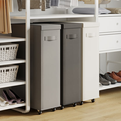 ランドリーボックス ランドリーバスケット折り畳み式 洗濯かご コットン  洗濯かご キャスター付き 洗濯物入れ スリム 折りたたみ 大容量 北欧 ランドリーワゴン 省スペース 収納スペース節約 コットン おしゃれ 北欧 スリムタイプ 洗面所 収納ボックス 防水