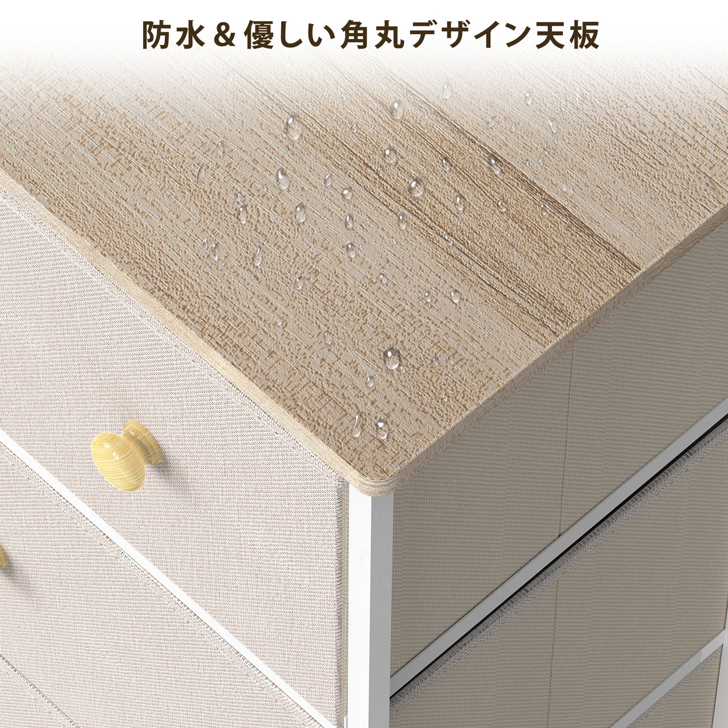 ハンガーラック 引き出し付き ワードローブ 洋服ラック 衣装棚 収納ラック コートハンガー 大容量収納付き 棚付き 洋服収納 パイプハンガー 洋服掛け 衣類収納 クローゼット 200kg耐荷重 木目調天板 3mmMDF中間層 1.5cm天板 1.5cm天板耐荷重25kg 9kg引き出し