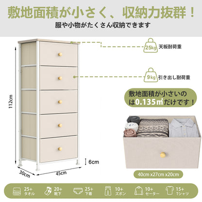 ハンガーラック 引き出し付き ワードローブ 洋服ラック 衣装棚 収納ラック コートハンガー 大容量収納付き 棚付き 洋服収納 パイプハンガー 洋服掛け 衣類収納 クローゼット 200kg耐荷重 木目調天板 3mmMDF中間層 1.5cm天板 1.5cm天板耐荷重25kg 9kg引き出し